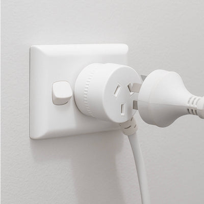 Arlec 5m White Piggyback Lead Extension - PVC - 10 Amp - Versatile Use