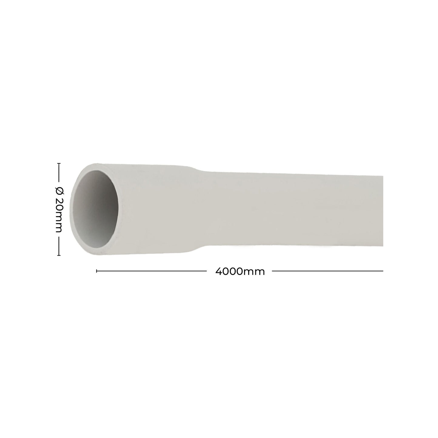 Deta 20mm Medium Duty Rigid Conduit 4m