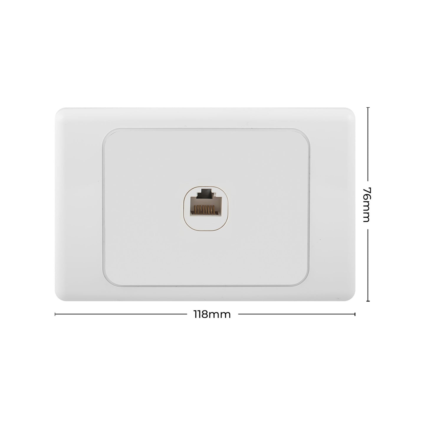 Deta Cat 6 Single Ethernet Rj45 Outlet