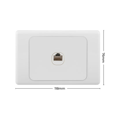 Deta Cat 6 Single Ethernet Rj45 Outlet