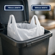 Grunt 34L Kitchen Tidy Bags - 50 Pack - White - Strong - Convenient Handles