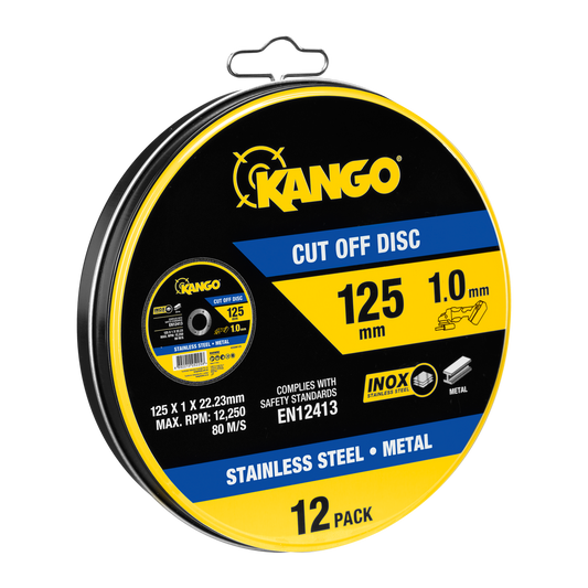 Kango Metal Cut Off Discs 125mm - 12 Pack - Inox-Free - Durable - Auzzistore