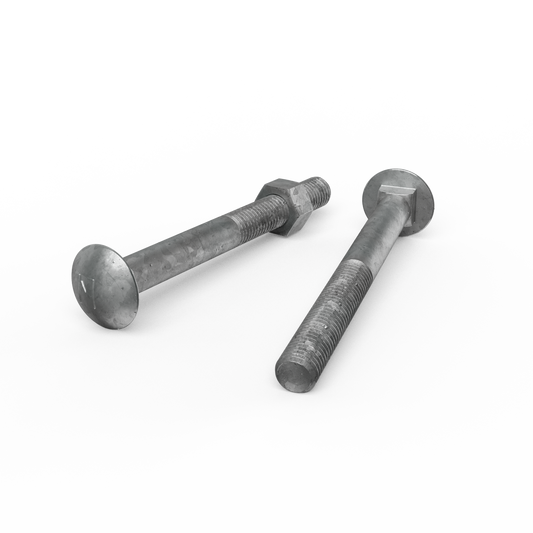 Zenith Hot Dip Galvanised Cup Head Bolts 12x120mm Steel Rust Resistant - Auzzistore