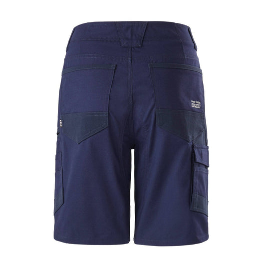 Hard Yakka Women's Raptor Mid Shorts Size 8 - Navy - Durable Workwear – view 2