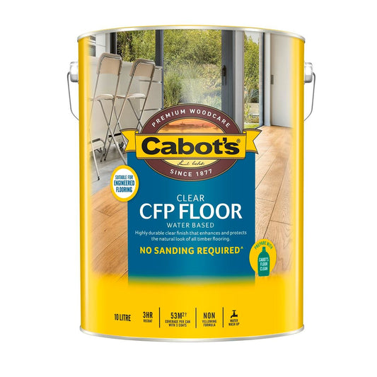 Cabot's CFP Floor Gloss 10L Water Based Polyurethane Durable Finish