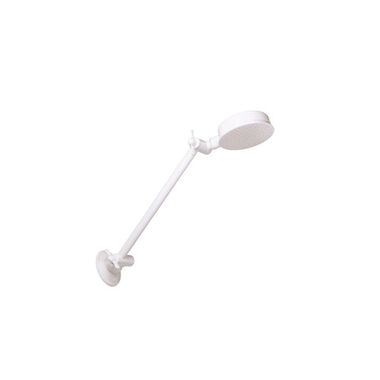 Flexispray Hi Rise Shower - 225mm - Brass/Chrome - Adjustable Arm