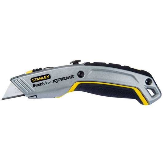 Stanley Fatmax Xtreme Retractable Knife 10-789 - Twin Blade - 11 Blade Capacity - Rubber Grip - 88mm x 25mm x 232mm - Auzzistore