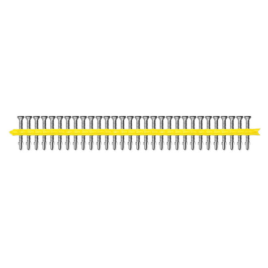 Simpson Strong Tie 10 x 42mm Galvanized Collated Quik Drive Screw 500 Pack - Self-Drilling - Ribbed Flat Head - Auzzistore