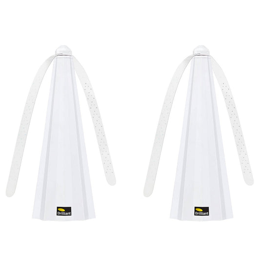 Brilliant White No Fly Zone Fly Repellent Fan 2 Pack - 92mm x 242mm - Portable - Auzzistore