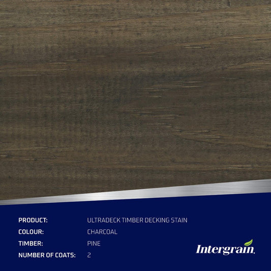 Intergrain Charcoal NaturalStain 4L Water-Based Timber Stain Long Lasting – view 2 - Auzzistore