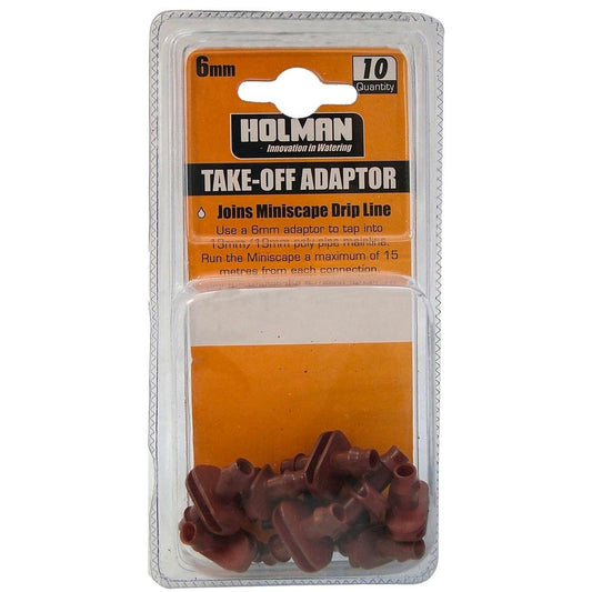 Holman 6mm Barbed Joiner 10 Pack - Polypropylene - Easy Installation