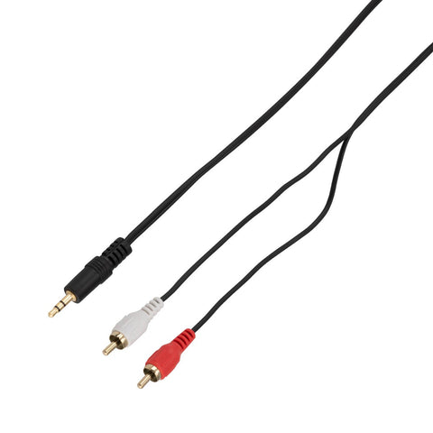 Antsig 1.5m 3.5mm Aux to RCA Cable - Gold Plated Connectors - Audio Connection - Auzzistore