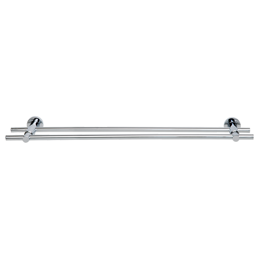 Tesa Loxx Double Bath Towel Rail - 160mm x 700mm - Chrome