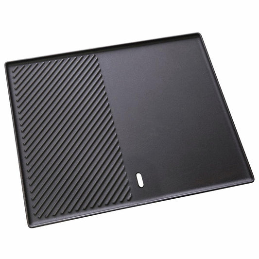Gasmate Satin Enamel Hot Plate 400 x 480mm Rust Resistant Dishwasher Safe - Auzzistore