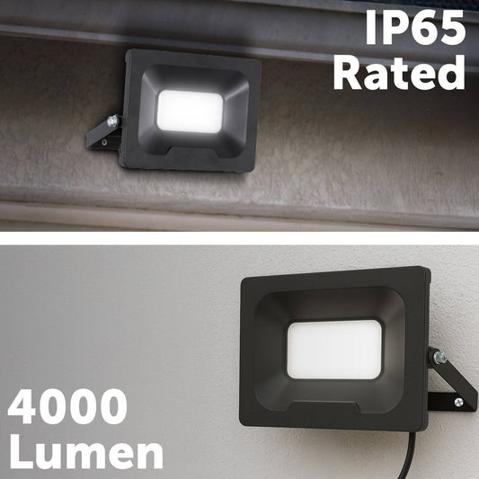Arlec LED Security Floodlight - 50W - Aluminium - Weather Resistant – view 2 - Auzzistore