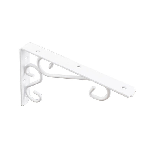 Carinya Heavy Duty Scroll Stayed Bracket 200kg White Steel Elegant - Auzzistore