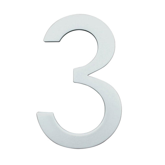 Sandleford Glow In Dark Acrylic House Number 3 - 90mm - Weather Resistant