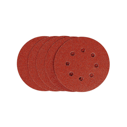 Irwin 125mm Quick Fit Random Orbital Sanding Discs 5 Pack - 60 Grit - Aluminium Oxide – view 2 - Auzzistore