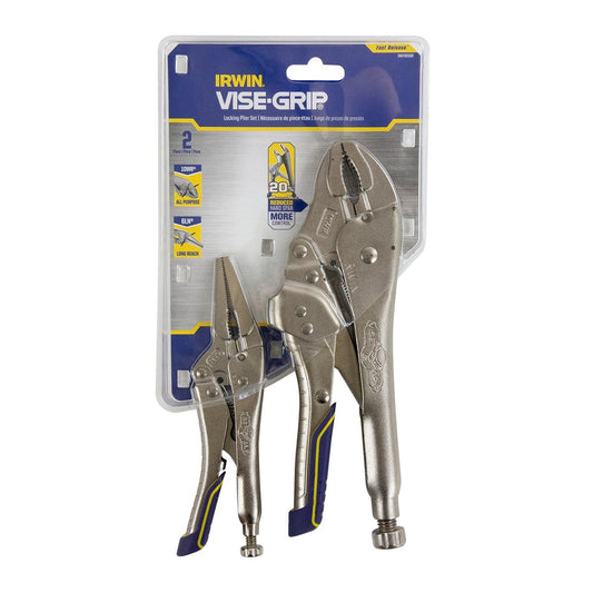 Irwin Vise Grip Locking Pliers - 2 Piece - Fast Release - Triggerless
