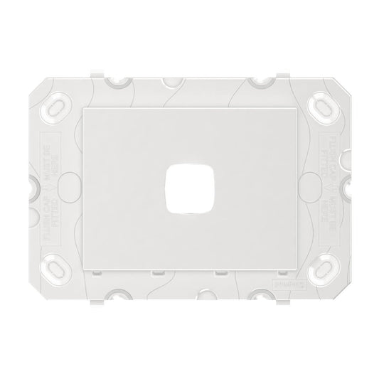 HPM Arteor 1 Gang Wall Switch Grid Only 128mm x 91mm - White - Versatile Design
