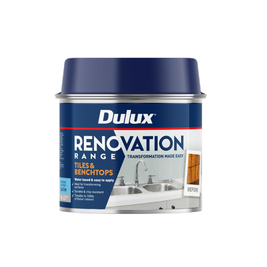 Dulux 1L White Satin Renovation Range Tiles and Benchtops - 1L - White - Auzzistore