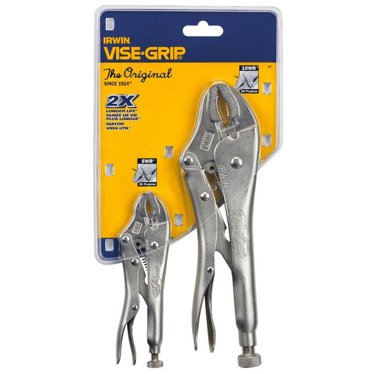 Irwin Vise Grip Locking Plier Set - 2 Piece - Steel - Maximum Force - Auzzistore