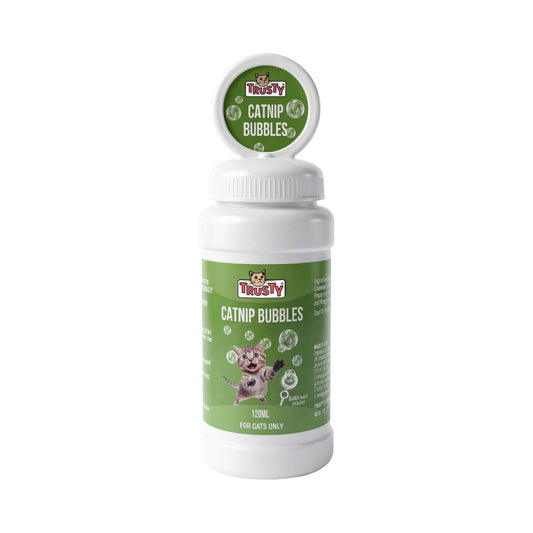 Trusty Catnip Bubbles - 120ml - Interactive Play - Natural Catnip Extract