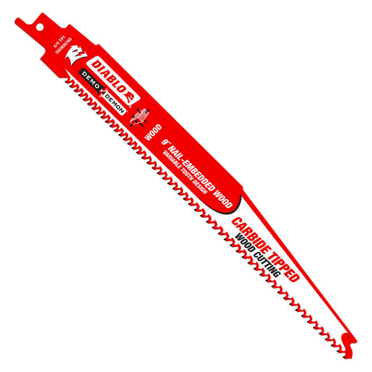 Diablo 9" Demo Demon Carbide Reciprocating Saw Blade - Red – view 2