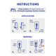 Permastik Small Kitchen Hooks - 9 Pack - Clear - Removable Adhesive