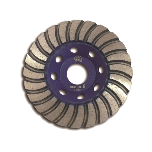 Dta Boss Turbo Diamond Cup Grinding Wheel 100mm - Concrete Grinding Tool - Auzzistore