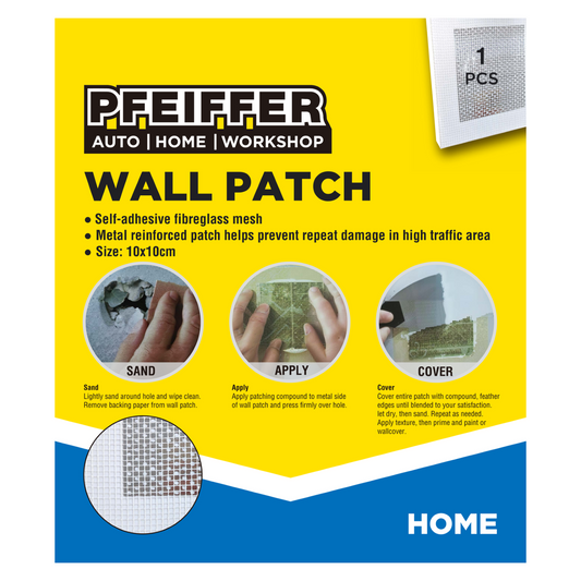 Pfeiffer Plaster Repair Wall Patch - 100mm - Fibreglass - Paintable