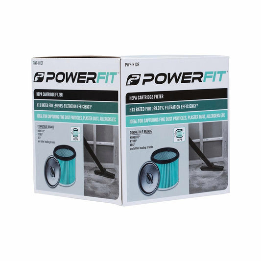 PowerFit H13 HEPA Cartridge Filter - 150mm - Removes 99.95% Dust