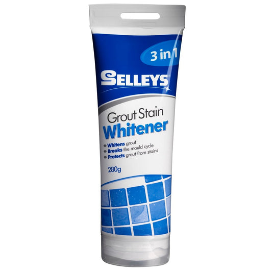 Selleys Grout Stain Whitener 280g Paste Whitens Stained Grout