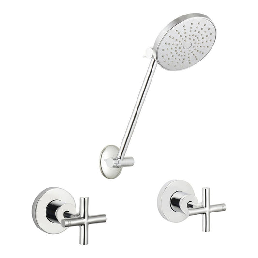 Mondella Chrome Shower Set - 3 Star 9L/min - All Directional - 210mm x 80mm x 165mm