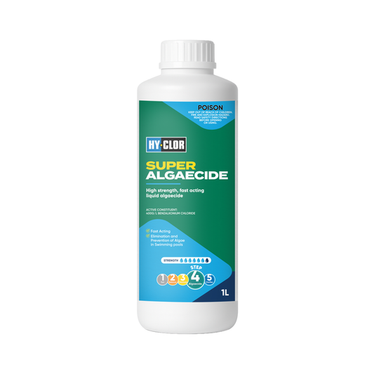 Hy Clor Super Algaecide 1L Liquid Concentrate Fast Acting Solution - Auzzistore