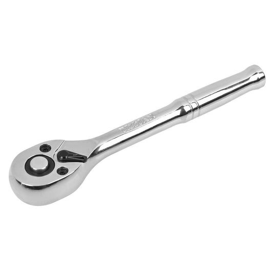 Trojan 1/4" Drive Ratchet - 72 Tooth Mechanism - Durable CR-MO Core