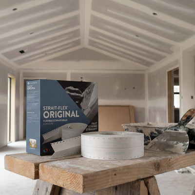 Strait-Flex Original Composite Flexible Drywall Corner Bead - 30.5m Roll - Reduces Compound Usage - Smooth Corners