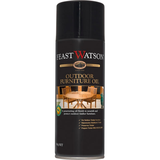 Feast Watson Outdoor Furniture Oil 300g Clear UV Protection Water Resistant