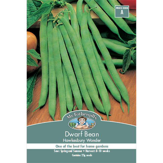 Mr Fothergill Dwarf Bean Seeds 10 Weeks Green High Yield - Auzzistore