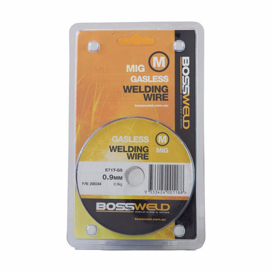 Bossweld Gasless MIG Wire - 0.9mm x 0.9kg - Flux Cored - Thin Steel – view 2 - Auzzistore