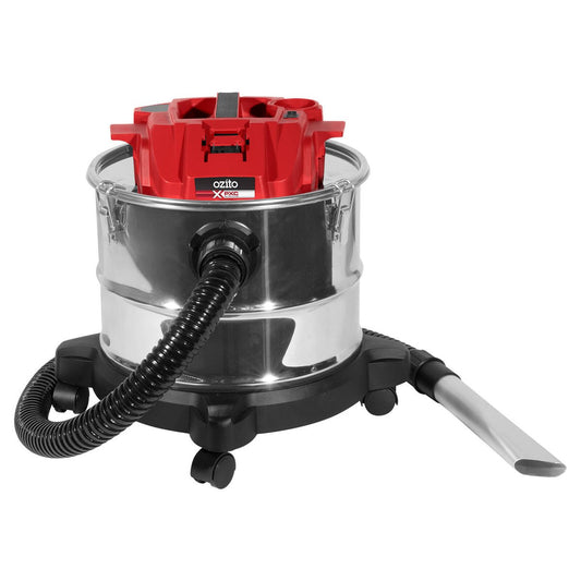 Ozito PXC 18V Ash Vacuum - 15L Steel Tank - Efficient Cold Ash Cleaning – view 2 - Auzzistore