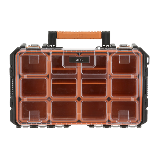 AEG QuickStack Clear Top Organiser - 10 Compartments - 560mm x 345mm x 125mm – view 2 - Auzzistore