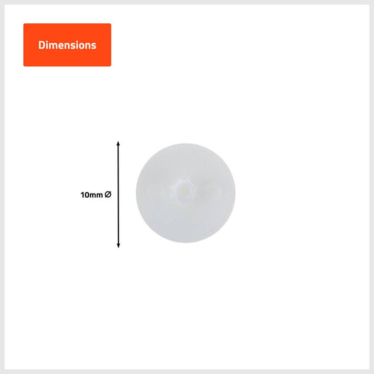 Taskmaster Screw Caps - 10mm - White - 100 Pack - Plastic - Easy Installation – view 2 - Auzzistore