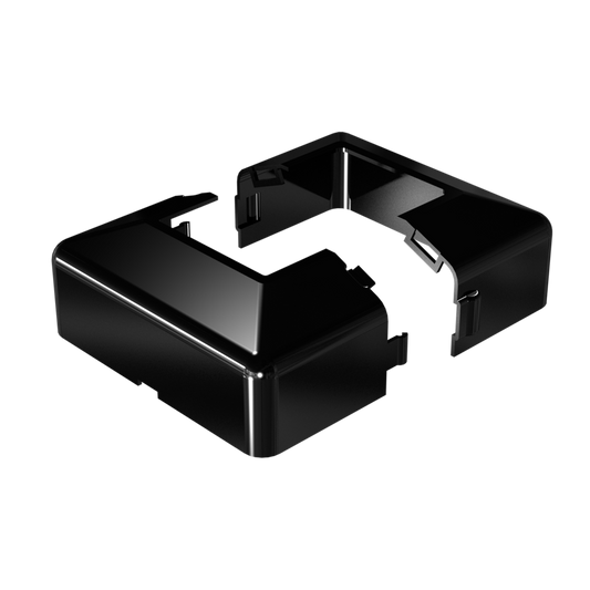 Peak Black Aluminium Deck Balustrade Post Base Cover - 90mm - Durable - Easy Install - Auzzistore