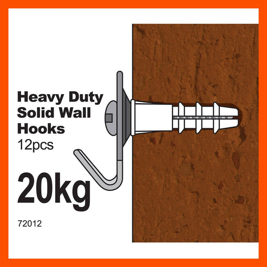 Everhang Picture Hanging Hook - 20kg - Steel - Heavy Duty - 12 Pack – view 2