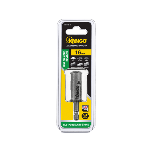 Kango Mini Diamond Pro Hole Saw - 16mm - Braze-Bonded Diamonds - Fast Plug Removal – view 2 - Auzzistore