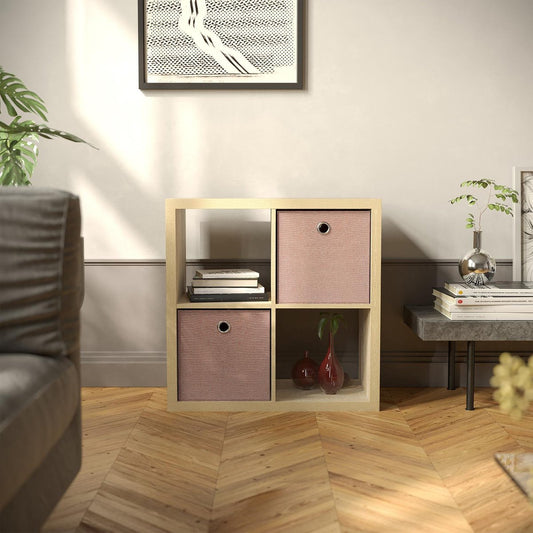 Flexi Storage Clever Cube Insert 330 x 330 x 370mm - Blush Pink - Versatile Storage Solution – view 2 - Auzzistore