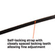 Crescent Black Cable Ties 100 x 2.5mm Nylon UV Resistant 25 Pack