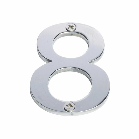 Sandleford Stainless Steel House Number 8 - 60mm - Weather Resistant