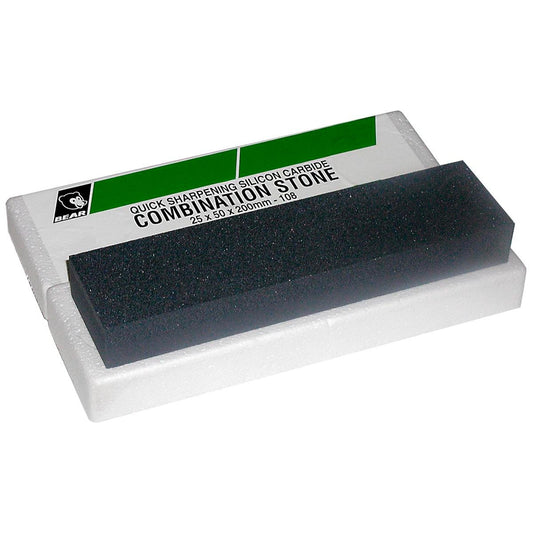 Norton Quick Sharpening Combination Bench Stone 200x50x25mm Silicone Carbide - Auzzistore